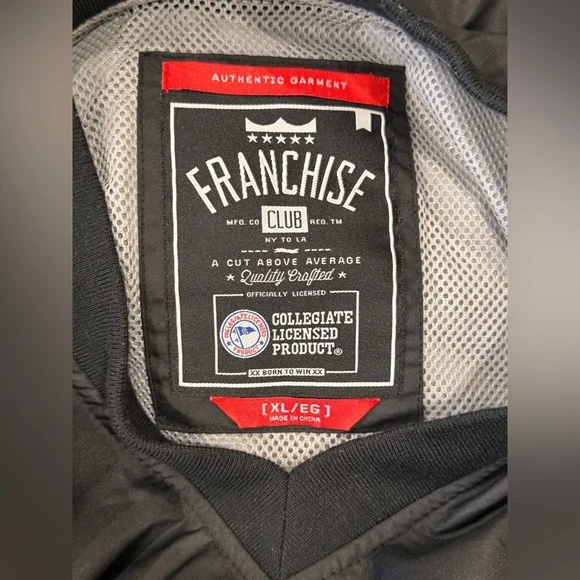 Franchise Club Ohio State Buckeyes Big Logo Windshell XL Zipper Pocket Pullover - Picture 8 of 10